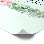 Hij is Risen Greenery Waterverf Cross Poster (Hoek)