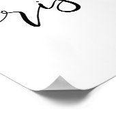 Hij is Risen Hand Drawn Easter Art Poster (Hoek)