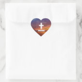 Hij is Risen Hart Sticker (Tas)