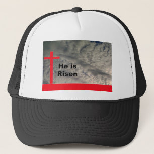 Hij is Risen in de wolken Trucker Pet