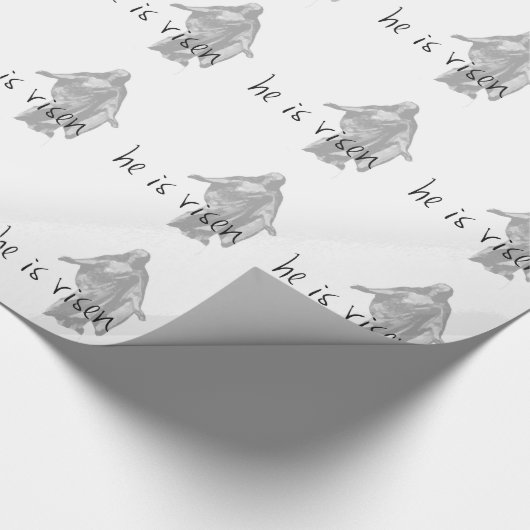 hij is risen jesus christ easter lds mormon cadeaupapier (Hoek)