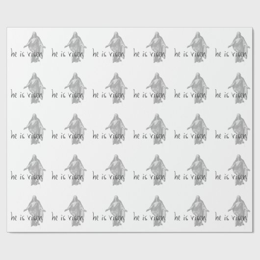 hij is risen jesus christ easter lds mormon cadeaupapier (Vlak)