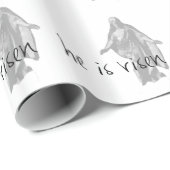 hij is risen jesus christ easter lds mormon cadeaupapier (Rol Hoek)