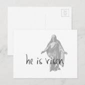 hij is risen jesus christ easter lds mormon feestdagenkaart (Voorkant / Achterkant)