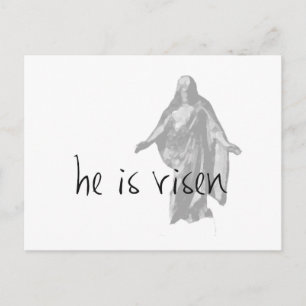 hij is risen jesus christ easter lds mormon feestdagenkaart