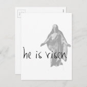 hij is risen jesus christ easter lds mormon feestdagenkaart (Voorkant / Achterkant)