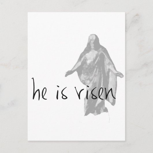 hij is risen jesus christ easter lds mormon feestdagenkaart (Voorkant)
