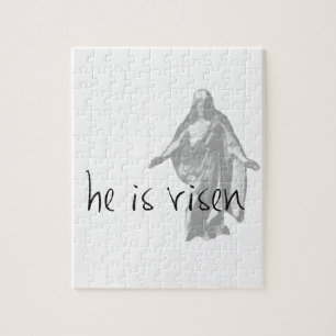 hij is risen jesus christ easter lds mormon legpuzzel