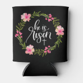 Hij is Risen Jesus Christelijk Happy Pasal Wr Blikjeskoeler (Voorkant)