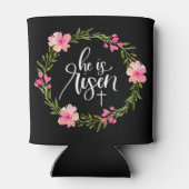 Hij is Risen Jesus Christelijk Happy Pasal Wr Blikjeskoeler (Achterkant)