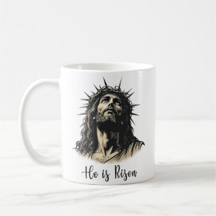 Hij is Risen Jesus Christelijk Happy Pasen Koffiemok