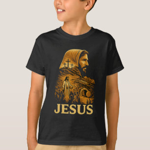 Hij is Risen Jesus Christelijk Happy Pasen T-shirt