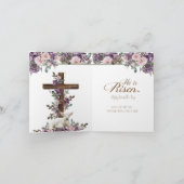 Hij is Risen | Jesus Holding Lamb Kaart (Binnen)