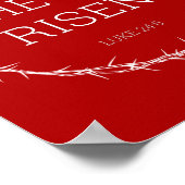 Hij is Risen Jezus Christus Herurrectie Paaskroon Poster (Hoek)