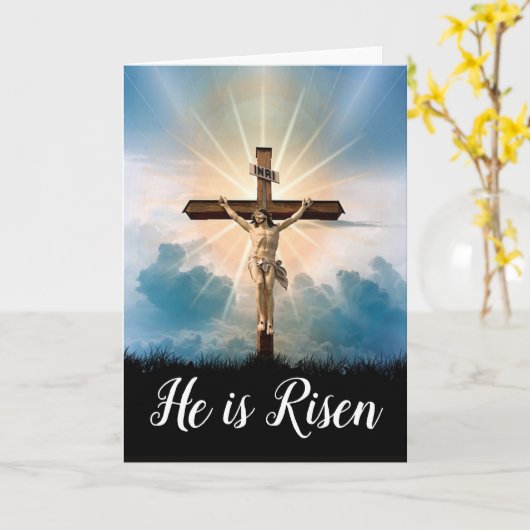 Hij is Risen Kaart (Gele Bloem)