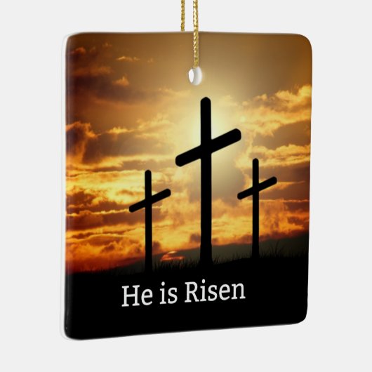 Hij is Risen Keramisch Ornament (Rechts)