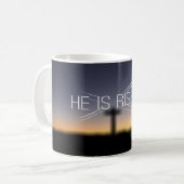 Hij is Risen Koffiemok (Voorkant links)