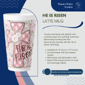 Hij is Risen Latte Mok