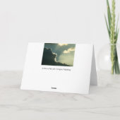 Hij is Risen | Lucas 24 v 6 Feestdagen Kaart (Achterkant)