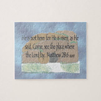 Hij is Risen - Matthew 28:6 Legpuzzel