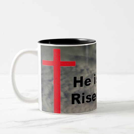 Hij is Risen Mok (Links)