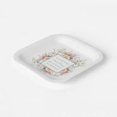 Hij is Risen | PaasFloral Papieren Bordje (Gebogen)