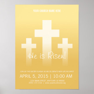 Hij is Risen.  paaszondag Poster