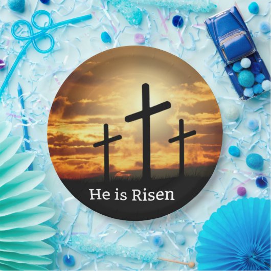 Hij is Risen Papieren Bordje (Feest)