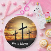Hij is Risen Papieren Bordje (Feest)