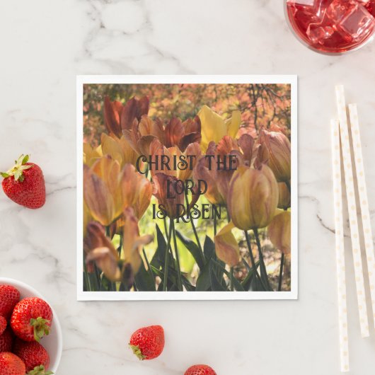 Hij is Risen papieren servetten (Insitu)