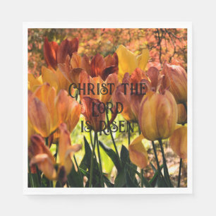 Hij is Risen papieren servetten