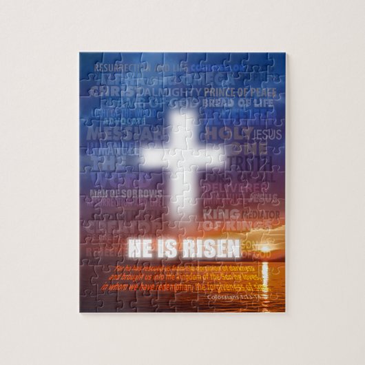 Hij is Risen - Pasen Legpuzzel (Verticaal)