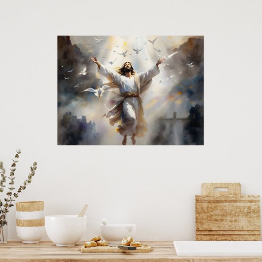 Hij is Risen Poster (Keuken)