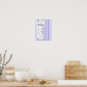 Hij is Risen Poster-Love Hope Honor Faith Poster (Keuken)