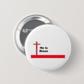 Hij is Risen Ronde Button 5,7 Cm (Voorkant /achterkant)