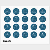 Hij is Risen Ronde Sticker (Vel)