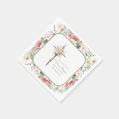 Hij is Risen Spring Floral Cross Servet (Hoek)