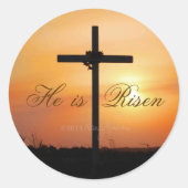 Hij is Risen stickers (Voorkant)