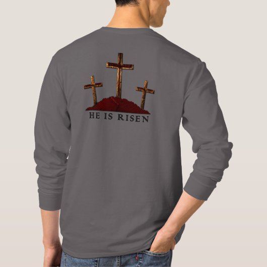 HIJ IS RISEN T-SHIRT (Achterkant)