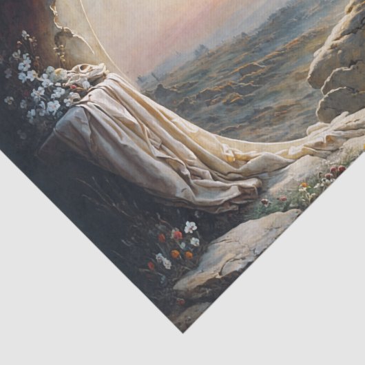 Hij is Risen Tissuepapier (Detail)