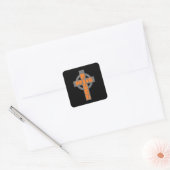 Hij is Risen Vierkante Sticker (Envelop)