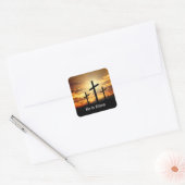 Hij is Risen Vierkante Sticker (Envelop)