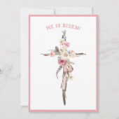 Hij is Risen | WATERVERF | PaspoortKaart Kaart (Voorkant)