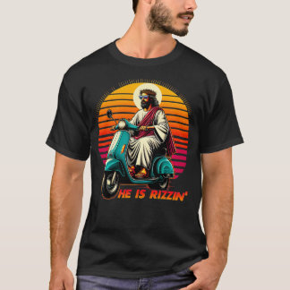 Hij is Rizzen Jezus is Rizzen Jezus heeft Rizzen F T-shirt