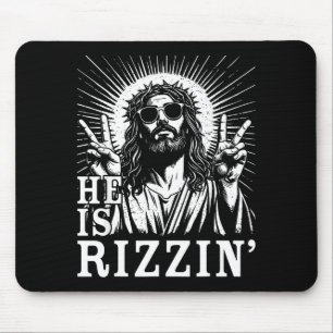 Hij Is Rizzin Christelijk Kruis Jezus Bijbelvers G Muismat