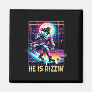Hij Is Rizzin Christelijke IJshockeyliefhebber Jez Magneet