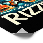 Hij is Rizzin Easter Christelijk Jesus  Jesus Poster (Hoek)