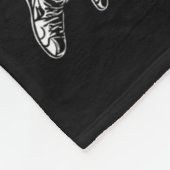 Hij is Rizzin Fun Jesus Basketbal Meme Fleece Deken (Hoek)