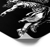 Hij is Rizzin Fun Jesus Basketball meme Tanktop Poster (Hoek)