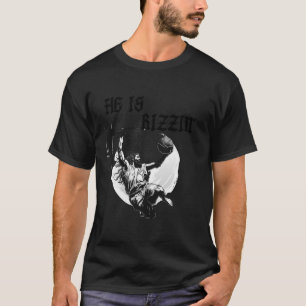 Hij is Rizzin Funny Jesus Basketball Meme Christel T-shirt